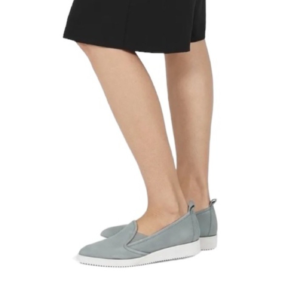 Everlane The Street Shoe in Nubuck Suede Grey Pointy Toe Loafer